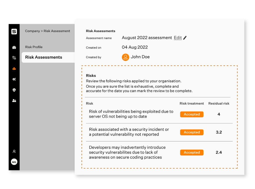 iso 27001 risk assessment software