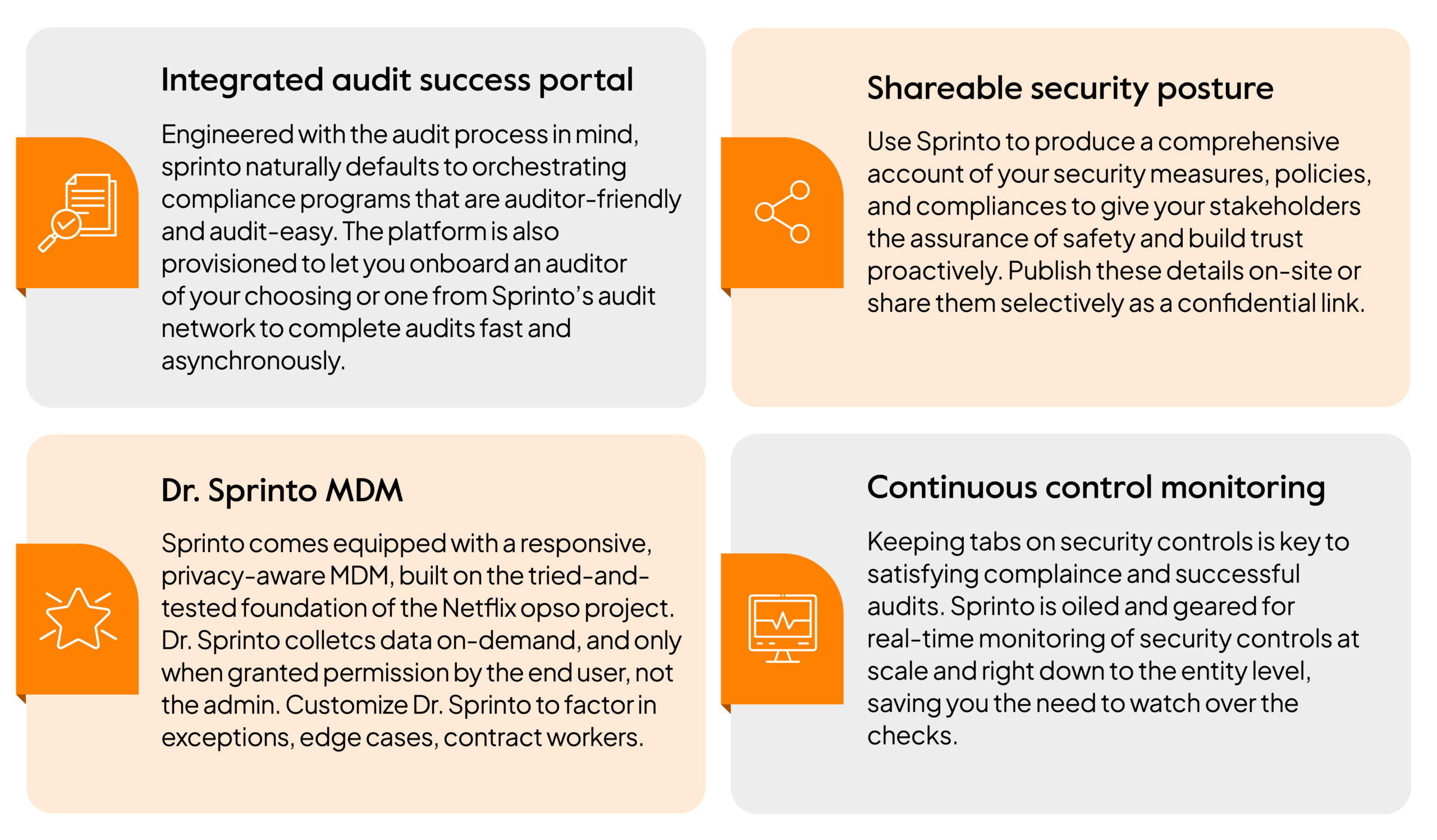 Sprinto SOC 2 audit