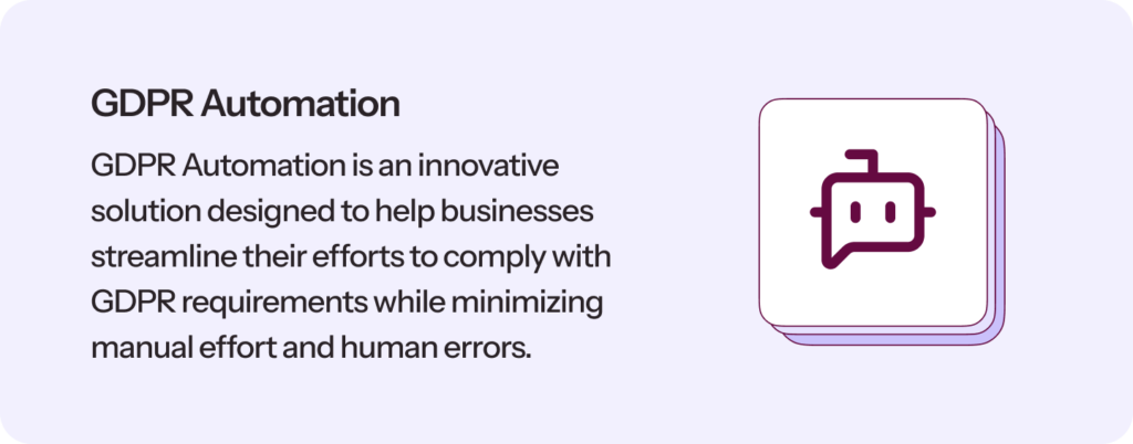What is GDPR automation