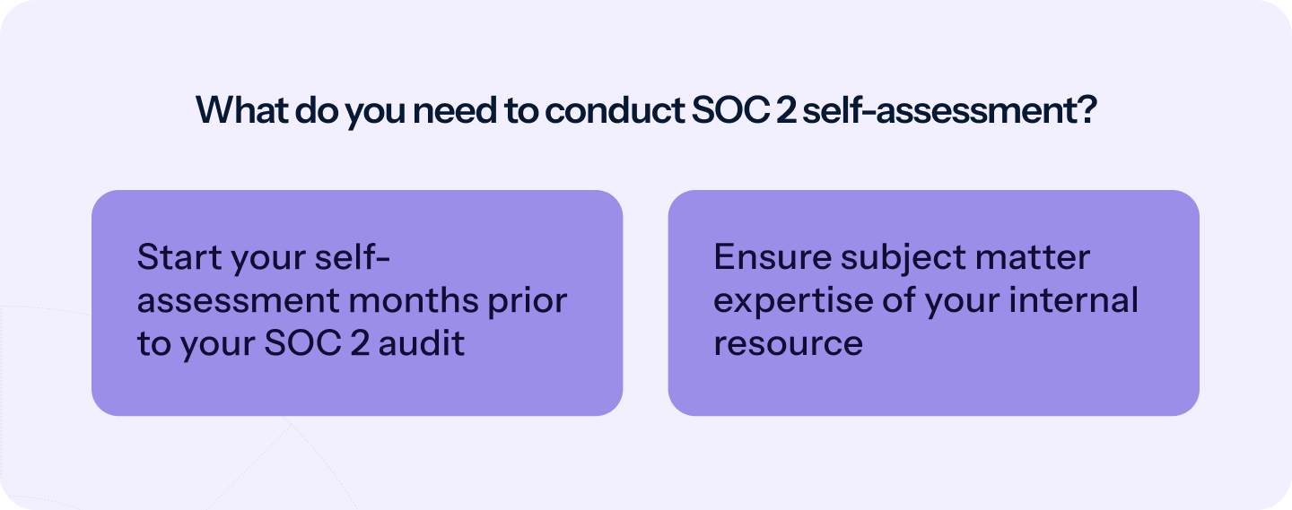 soc 2 self assessment checklist