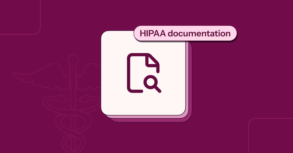 HIPAA documentation
