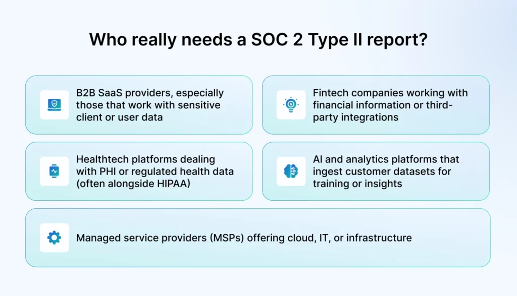 who needs a soc 2 type 2 report