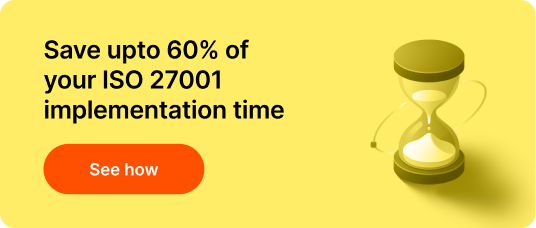 Save upto 60% of your ISO 27001 implementation time