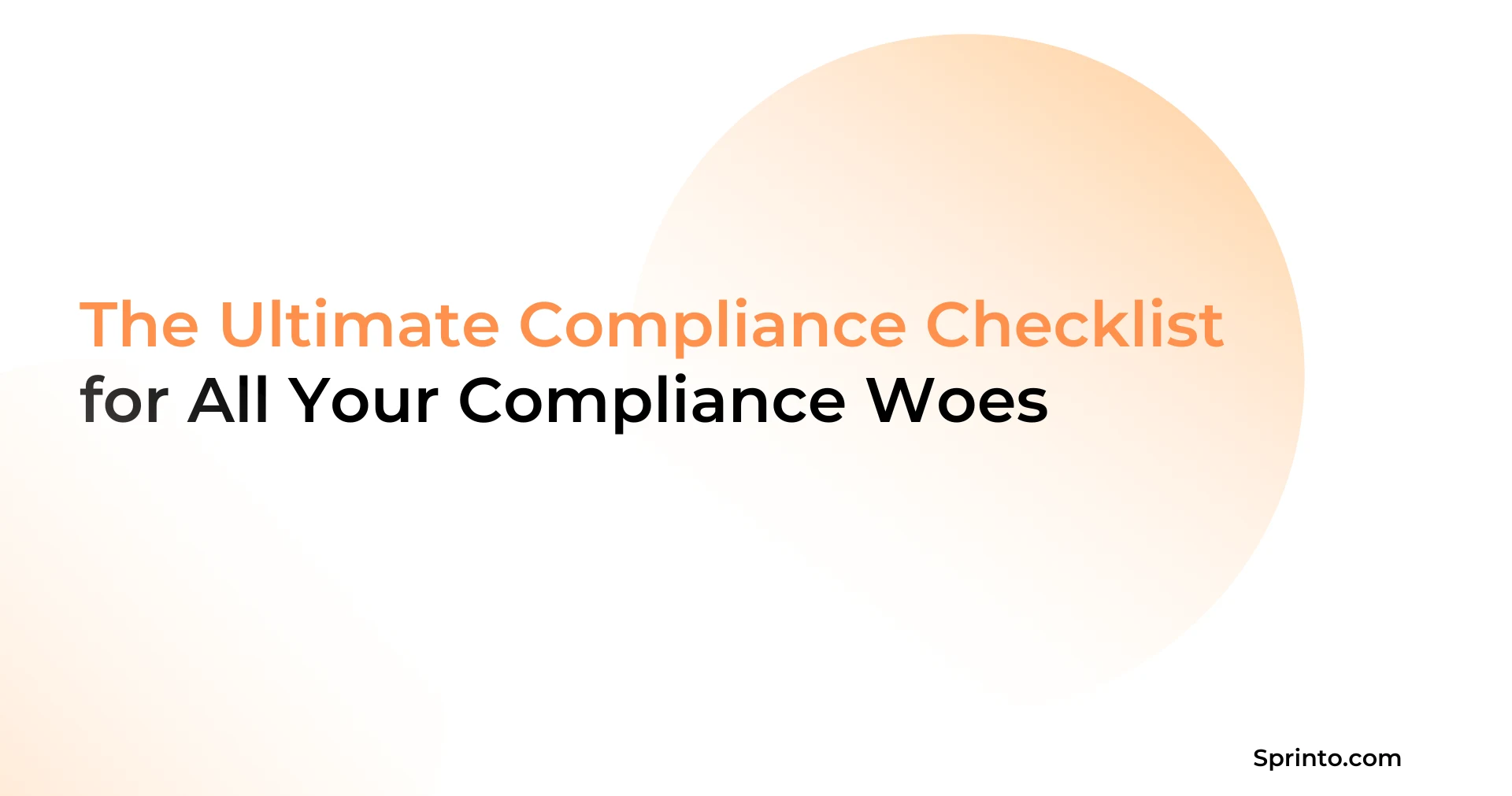 compliance checklist