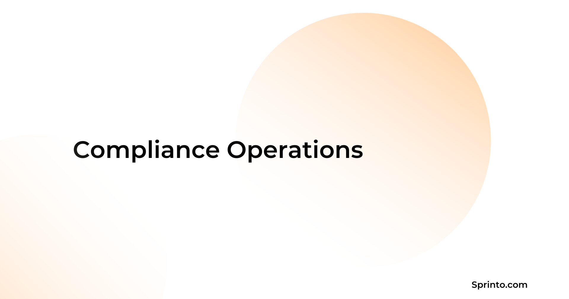 compliance operations