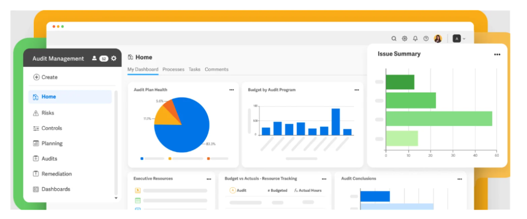 Workiva Audit Management dashboard