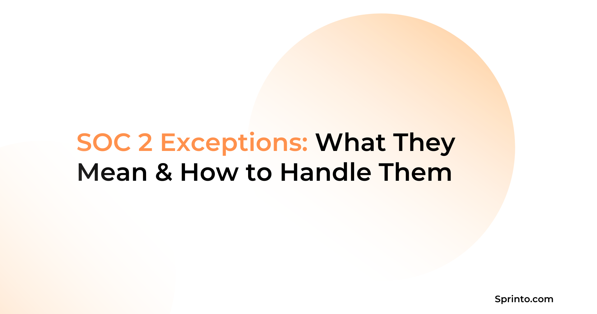 SOC 2 Exceptions