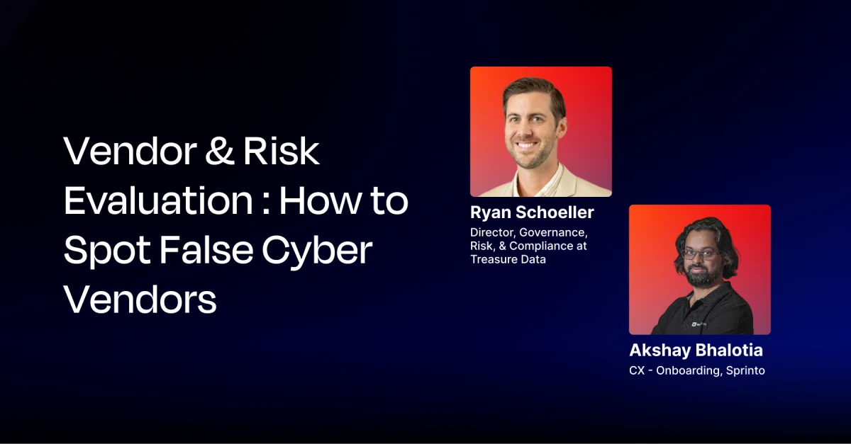 Cyber vendor and risk evaluation