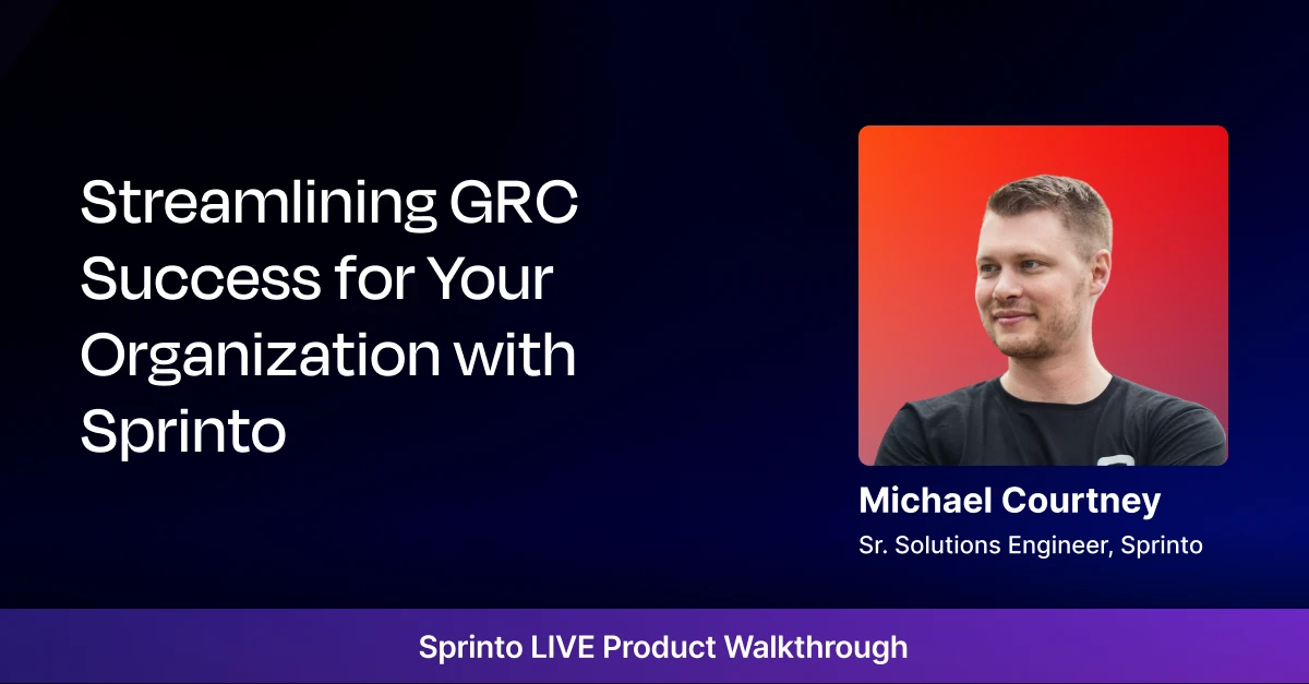 Featured Streamlining GRC Success for Your Organization with Sprinto