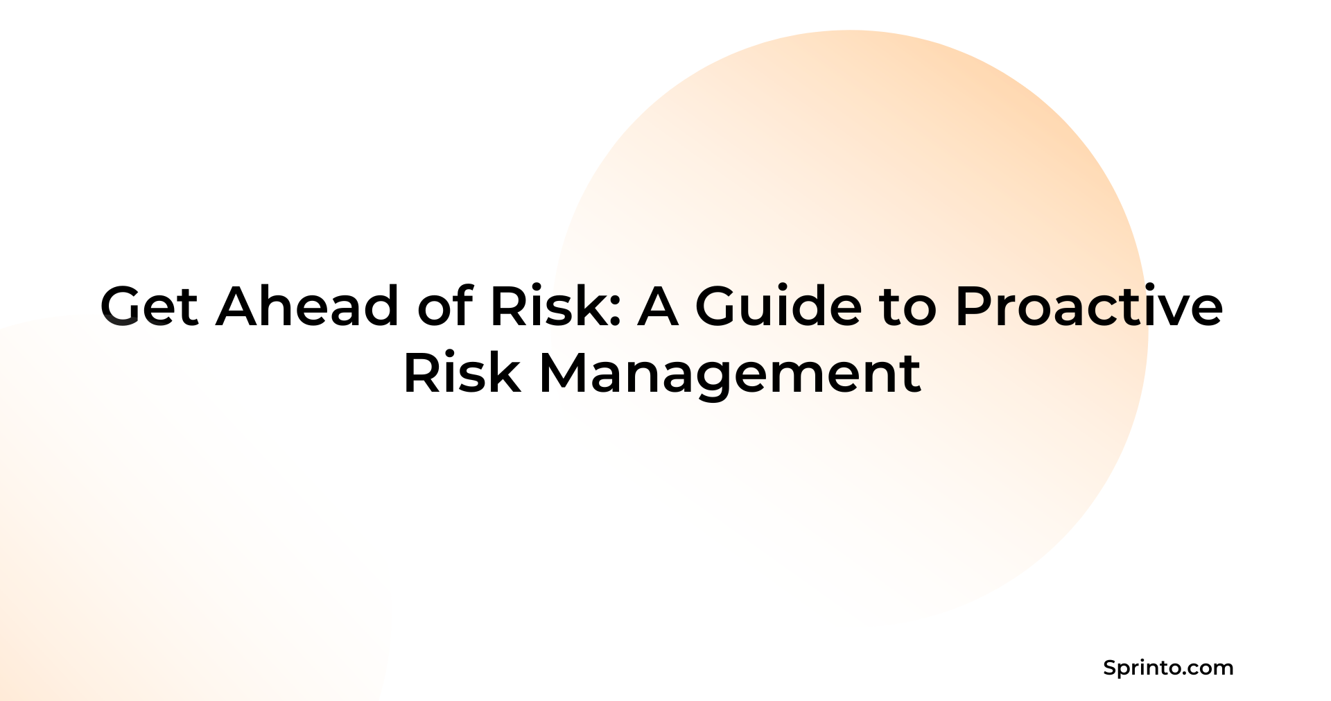 Guide to Proactive Risk Management