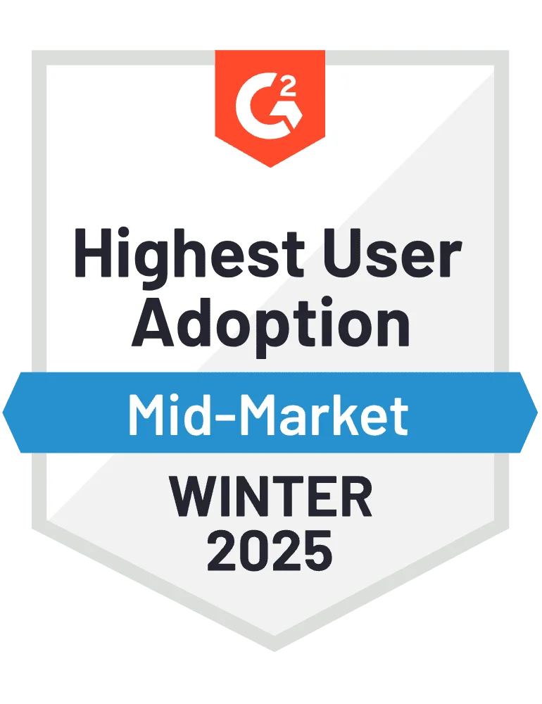 G2 high user adoption MM 2025 - Sprinto
