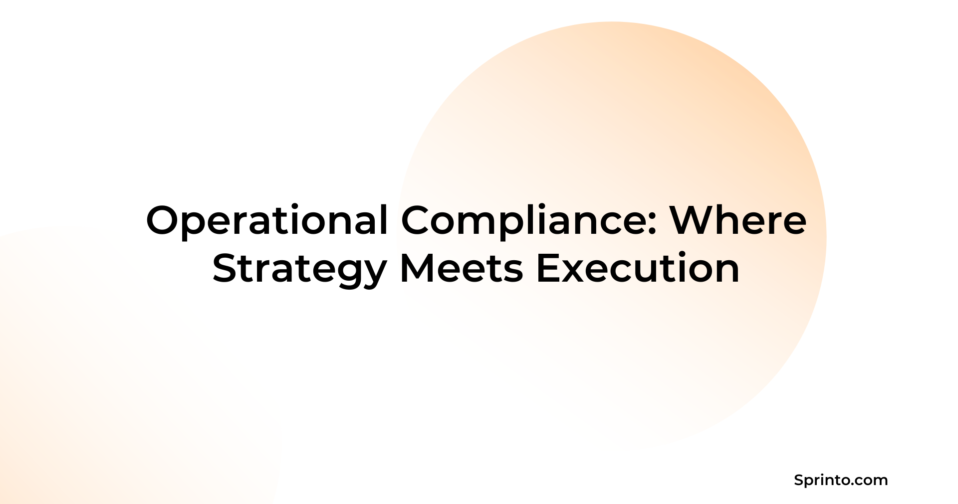 Operational Compliance
