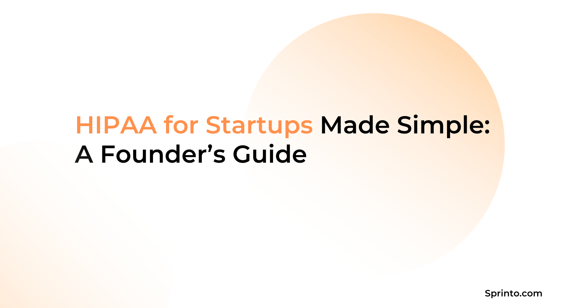 HIPAA for startups