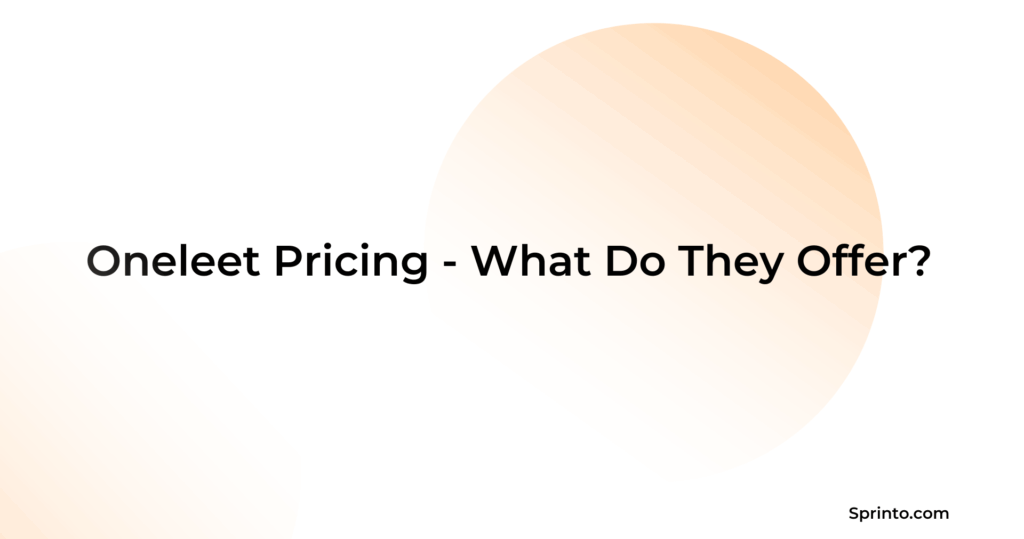 Oneleet Pricing