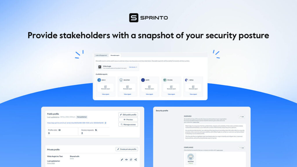 Trust Center: Provide stakeholders with a snapshot of your security posture