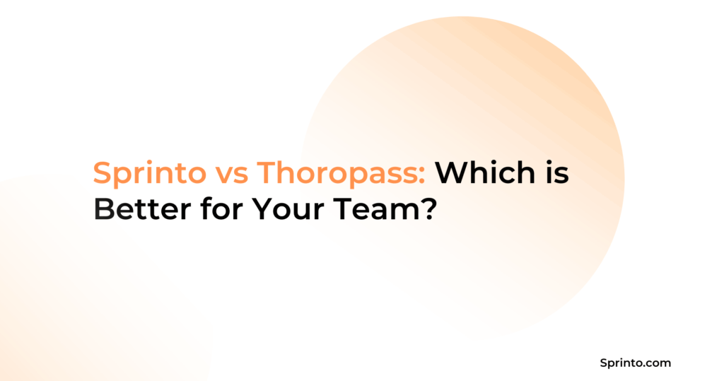 Sprinto vs Thotopass