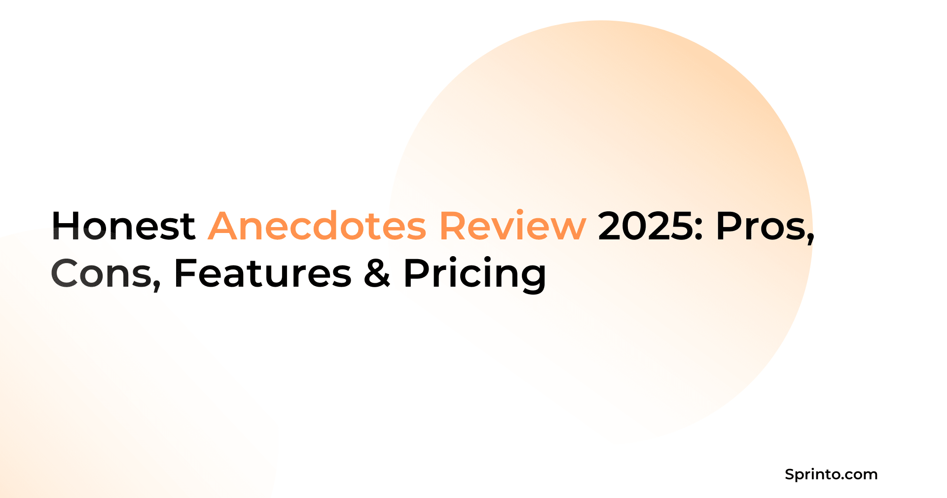 anecdotes review