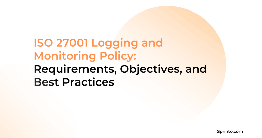 ISO 27001 Logging and Monitoring Policy