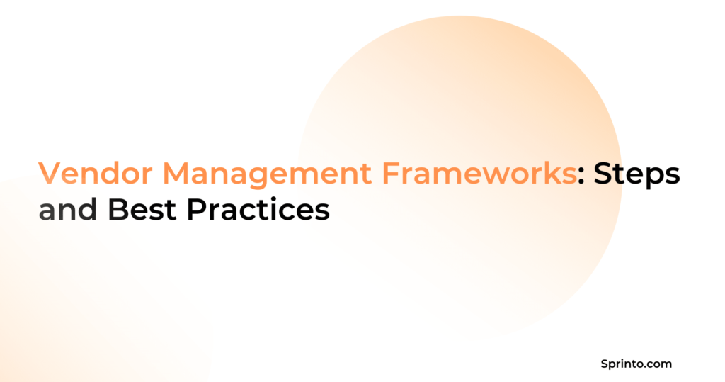 vendor management frameworks