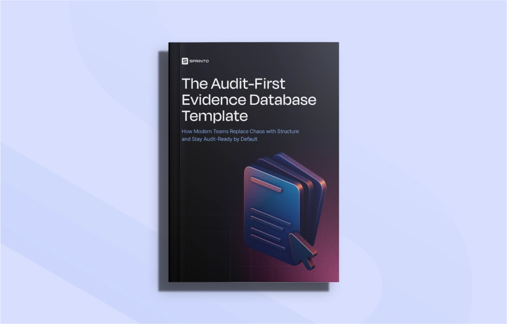The audit-first evidence database template