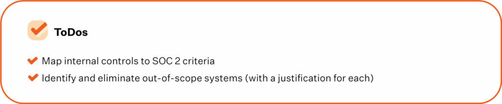Map & Cover All Internal Controls