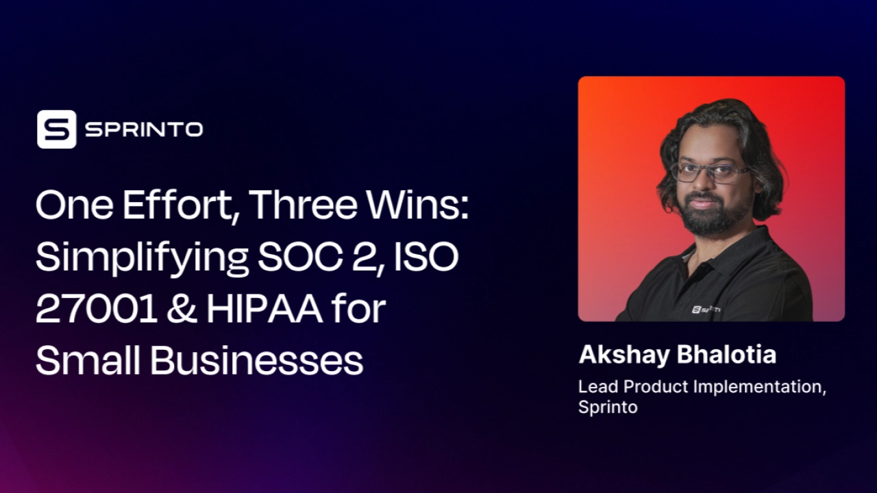 1 Effort, 3 Wins: Simplifying SOC 2, ISO 27001 & HIPAA for Small Businesses