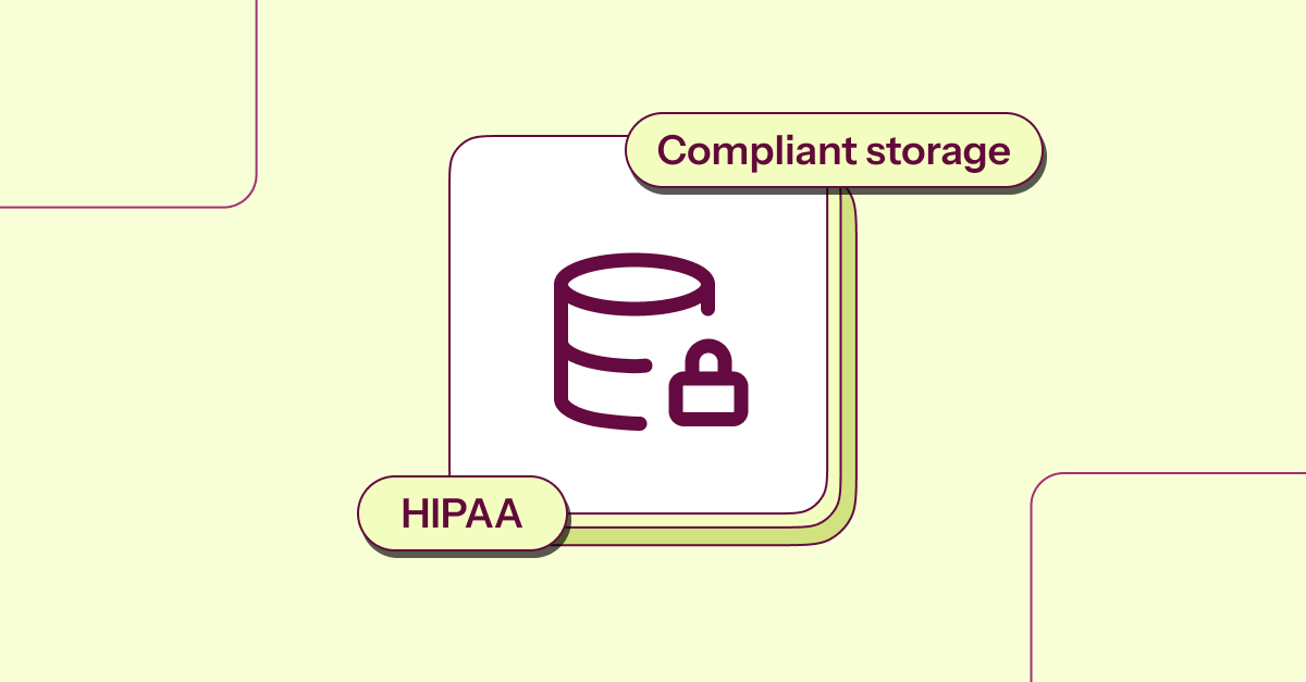 HIPAA compliant storage