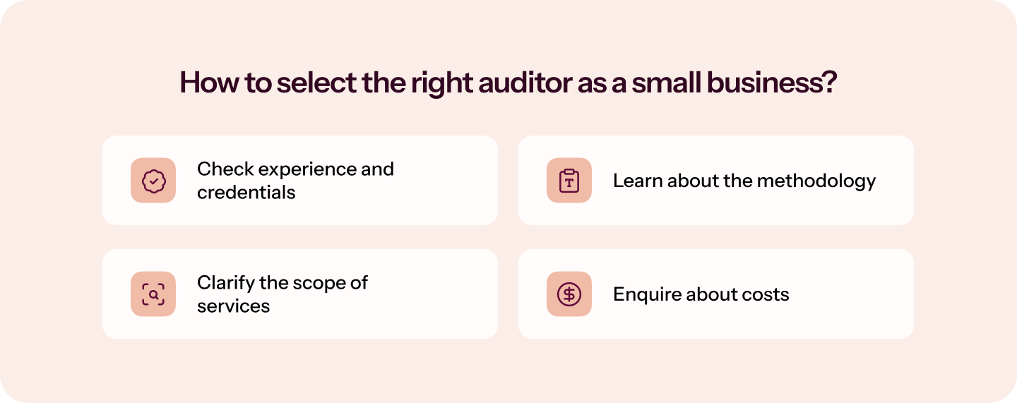 2 (4) How to select the right auditor for a small business