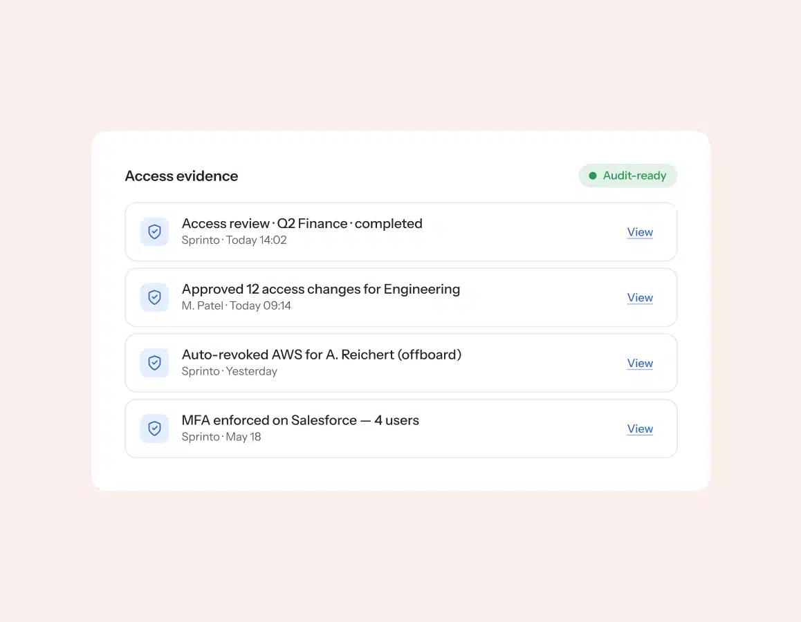 Access-evidence