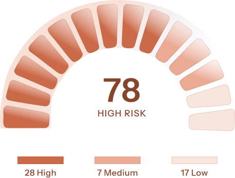 Live risk profiles