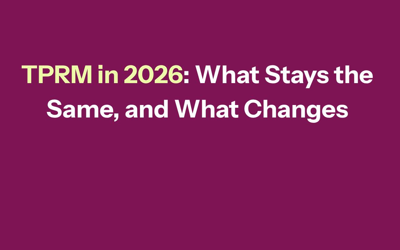 Heading text says: TPRM in 2026