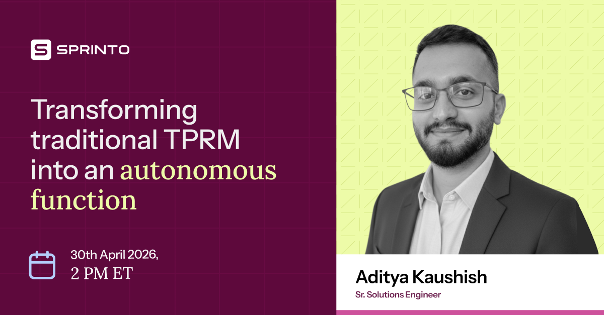 Transforming traditional TPRM into an autonomous function